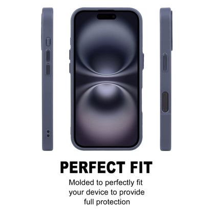 For iPhone 16 GEBEI Skin Feel MagSafe Magnetic Phone Case(Blue) - iPhone 16 Cases by GEBEI | Online Shopping South Africa | PMC Jewellery | Buy Now Pay Later Mobicred