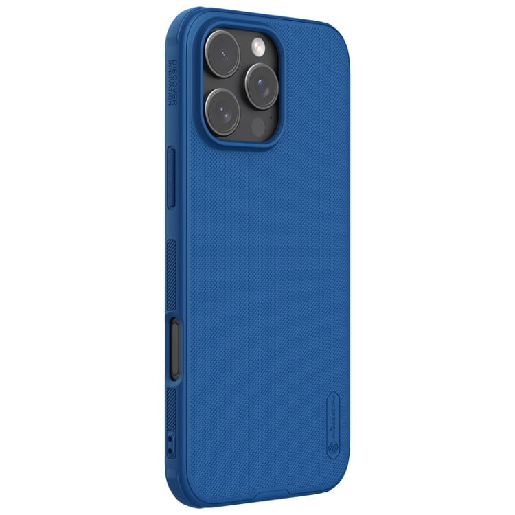 For iPhone 16 Pro Max NILLKIN Frosted Shield Pro Magnetic Magsafe Phone Case(Blue) - iPhone 16 Pro Max Cases by NILLKIN | Online Shopping South Africa | PMC Jewellery | Buy Now Pay Later Mobicred