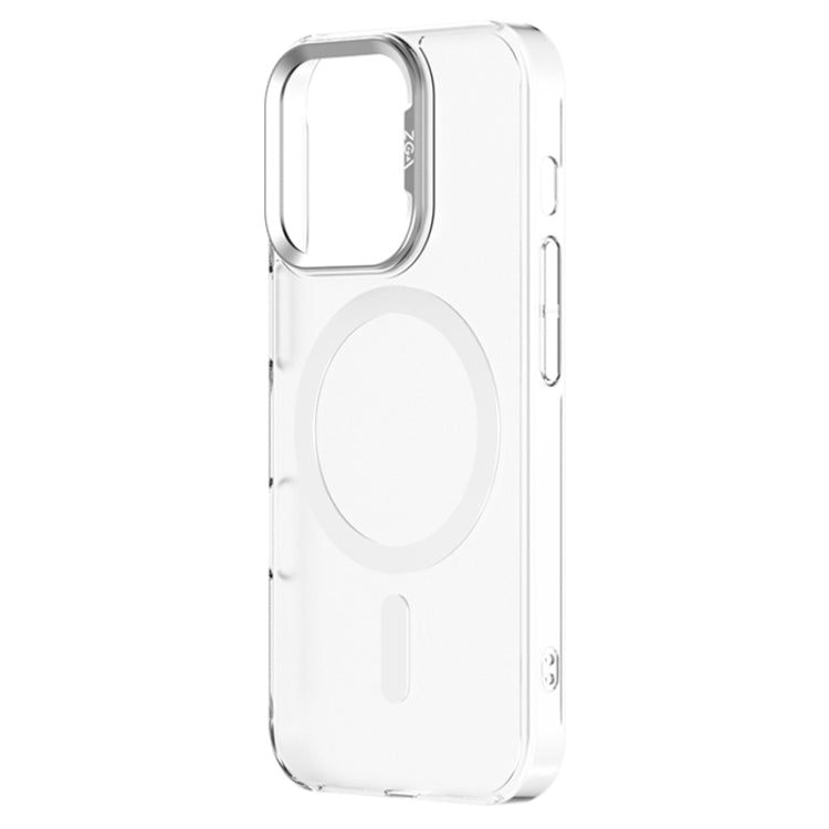 For iPhone 16 Pro ZGA Magsafe Clear PC Tempered Glass Phone Case(Frosted White) - iPhone 16 Pro Cases by ZGA | Online Shopping South Africa | PMC Jewellery | Buy Now Pay Later Mobicred