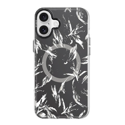 For iPhone 16 TGVIS Grace Series MagSafe Magnetic Phone Case(Mirror Flower) - iPhone 16 Cases by TGVIS | Online Shopping South Africa | PMC Jewellery | Buy Now Pay Later Mobicred