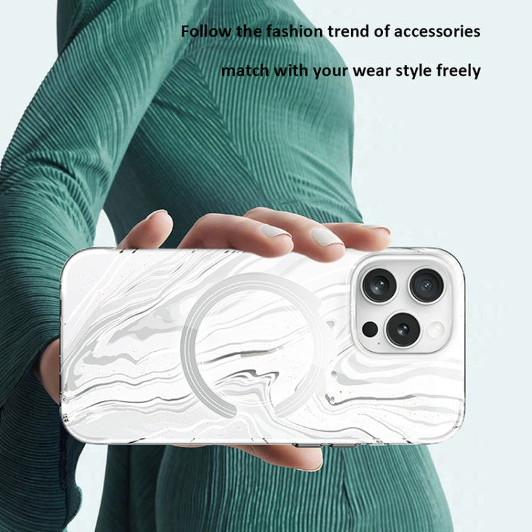 For iPhone 16 TGVIS Grace Series MagSafe Magnetic Phone Case(Glacier) - iPhone 16 Cases by TGVIS | Online Shopping South Africa | PMC Jewellery | Buy Now Pay Later Mobicred