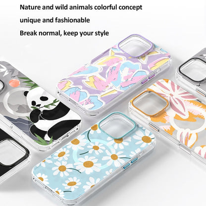 For iPhone 16 Pro TGVIS Grace Series MagSafe Magnetic Phone Case(Panda) - iPhone 16 Pro Cases by TGVIS | Online Shopping South Africa | PMC Jewellery | Buy Now Pay Later Mobicred