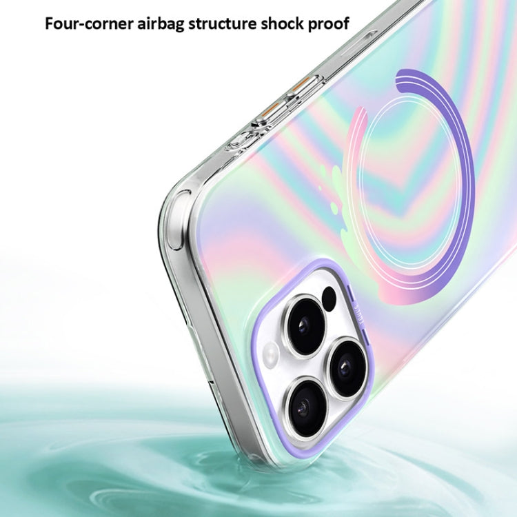 For iPhone 16 Pro TGVIS Grace Series MagSafe Magnetic Phone Case(Mirror Flower) - iPhone 16 Pro Cases by TGVIS | Online Shopping South Africa | PMC Jewellery | Buy Now Pay Later Mobicred