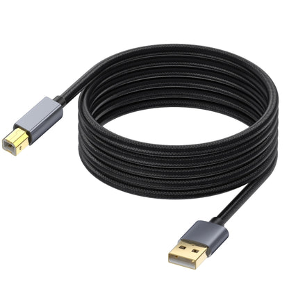 USB 2.0 A Male to B Male Square Port Printer Data Transmission Extension Cable, Length:10m - USB Cable by PMC Jewellery | Online Shopping South Africa | PMC Jewellery | Buy Now Pay Later Mobicred