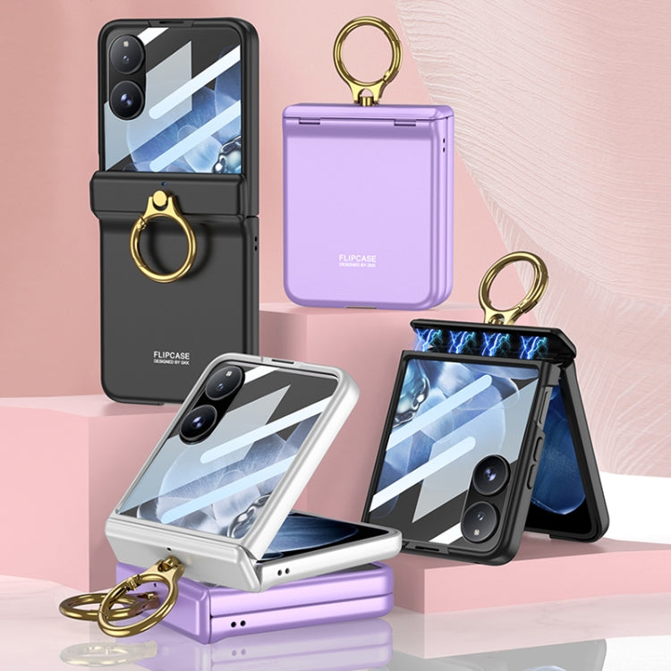 For Xiaomi Mix Flip GKK Integrated Magnetic Hinged Flip Case with Ring Holder(Purple) - free shipping - PMC Jewellery - Order now!