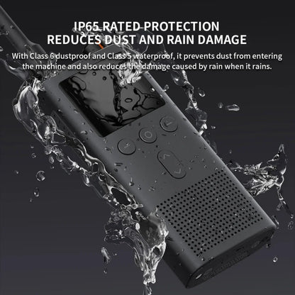 Original Xiaomi IP65 Waterproof UV Dual Band Walkie Talkie 3(Black) - Handheld Walkie Talkie by Xiaomi | Online Shopping South Africa | PMC Jewellery | Buy Now Pay Later Mobicred