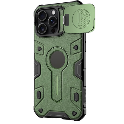 For iPhone 16 Pro Max NILLKIN Black Rhino Prop MagSafe Magnetic PC Phone Case(Green) - iPhone 16 Pro Max Cases by NILLKIN | Online Shopping South Africa | PMC Jewellery | Buy Now Pay Later Mobicred