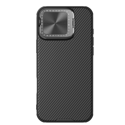 For iPhone 16 Pro NILLKIN Black Mirror Prop CD Texture Mirror Phone Case(Black) - iPhone 16 Pro Cases by NILLKIN | Online Shopping South Africa | PMC Jewellery | Buy Now Pay Later Mobicred