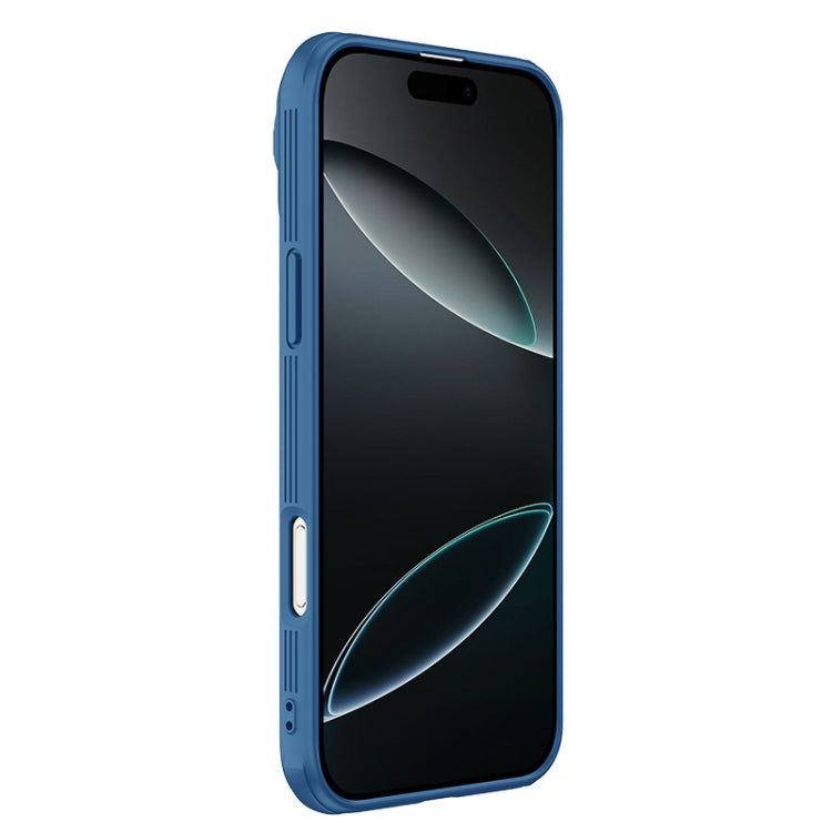 For iPhone 16 Pro NILLKIN Black Mirror Prop CD Texture Mirror Phone Case(Blue) - iPhone 16 Pro Cases by NILLKIN | Online Shopping South Africa | PMC Jewellery | Buy Now Pay Later Mobicred