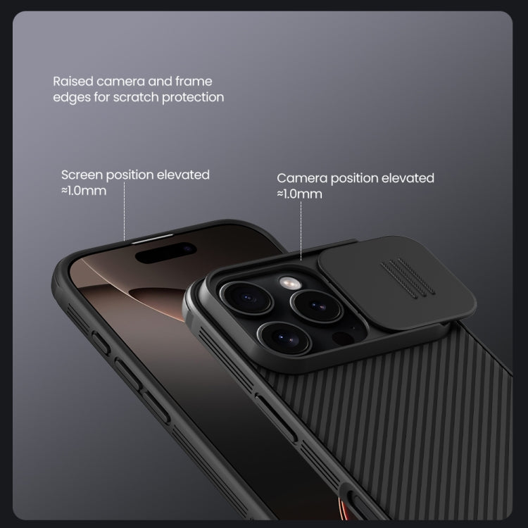 For iPhone 16 Pro Max NILLKIN CamShield Pro PC Phone Case(Blue) - free shipping - PMC Jewellery - Order now!