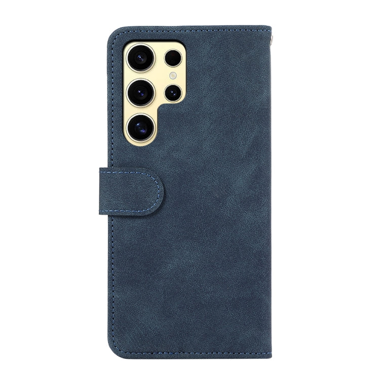 For Samsung Galaxy S25 Ultra 5G ABEEL Color Block Magnetic RFID Leather Phone Case(Blue-Brown) - Galaxy S25 Ultra 5G Cases by PMC Jewellery | Online Shopping South Africa | PMC Jewellery | Buy Now Pay Later Mobicred