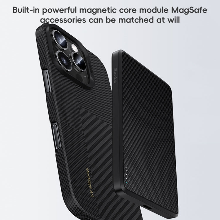 For iPhone 16 Pro Benks Color Shield C2 Montage Classic Kevlar Fiber MagSafe Phone Case - iPhone 16 Pro Cases by Benks | Online Shopping South Africa | PMC Jewellery | Buy Now Pay Later Mobicred