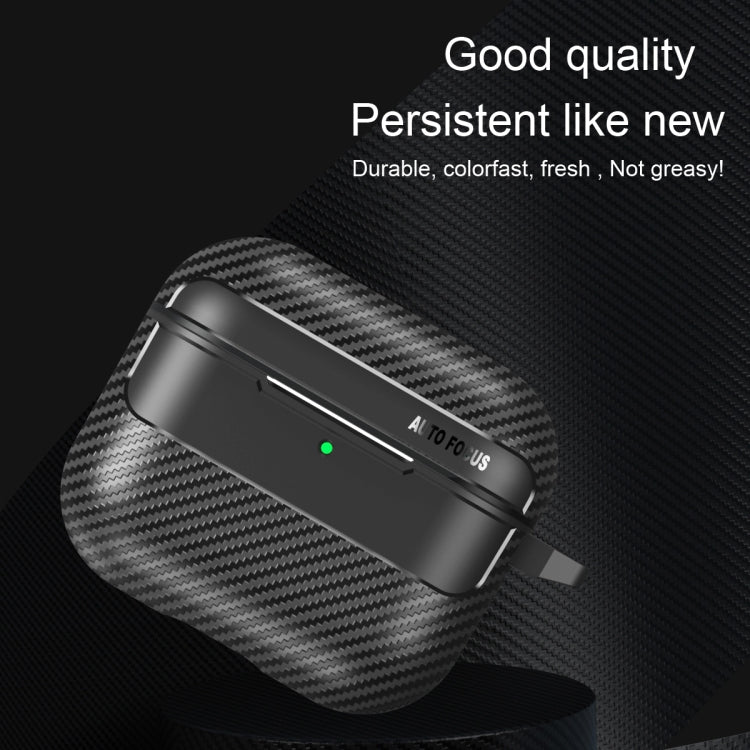 For AirPods 4 Carbon Fiber Texture Bluetooth Earphone Protective Case(Transparent) - For AirPods 4 by PMC Jewellery | Online Shopping South Africa | PMC Jewellery | Buy Now Pay Later Mobicred