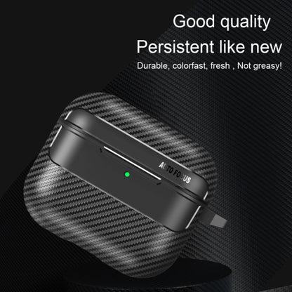 For AirPods 4 Carbon Fiber Texture Bluetooth Earphone Protective Case(Transparent) - For AirPods 4 by PMC Jewellery | Online Shopping South Africa | PMC Jewellery | Buy Now Pay Later Mobicred