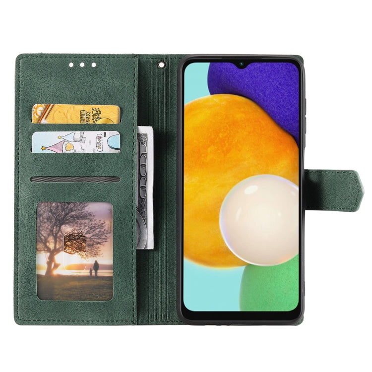 For Samsung Galaxy S25+ 5G Nail Skin Feel Stitching Calf Texture Leather Phone Case(Green) - Galaxy S25+ 5G Cases by PMC Jewellery | Online Shopping South Africa | PMC Jewellery | Buy Now Pay Later Mobicred