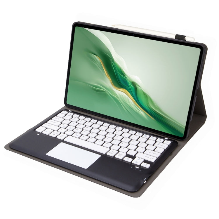 For Honor MagicPad 2 12.3 AH22-A Ultra-thin Detachable Bluetooth Keyboard Leather Tablet Case with Touchpad(Black White) - Huawei Keyboard by PMC Jewellery | Online Shopping South Africa | PMC Jewellery | Buy Now Pay Later Mobicred