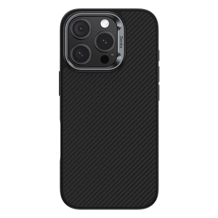 For iPhone 16 Pro Benks 600D Kevlar Fiber MagSafe Shockproof Phone Case(Black) - iPhone 16 Pro Cases by Benks | Online Shopping South Africa | PMC Jewellery | Buy Now Pay Later Mobicred