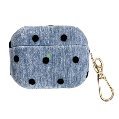 For AirPods 3 Velvet Cloth + PC Headset Shockproof Case(Blue) - For AirPods 3 by PMC Jewellery | Online Shopping South Africa | PMC Jewellery | Buy Now Pay Later Mobicred