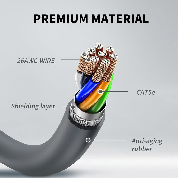 CAT5E Ethernet Connection Cable for Starlink Actuated V2, Length:10m - Lan Cable and Tools by PMC Jewellery | Online Shopping South Africa | PMC Jewellery | Buy Now Pay Later Mobicred