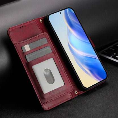 For Motorola Moto G Play 5G 2024 Multi-Card Slots Zipper Wallet Leather Phone Case(Dark Red) - Motorola Cases by PMC Jewellery | Online Shopping South Africa | PMC Jewellery | Buy Now Pay Later Mobicred