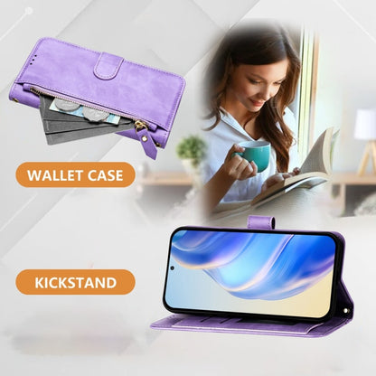 For Ulefone Note 17 Pro Multi-Card Slots Zipper Wallet Leather Phone Case(Purple) - Ulefone Cases by PMC Jewellery | Online Shopping South Africa | PMC Jewellery | Buy Now Pay Later Mobicred