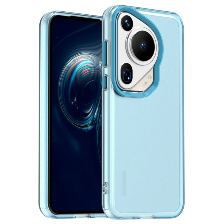 For Huawei Pura 70 Ultra Candy PC Hybrid TPU Shockproof Phone Case(Blue) - Huawei Cases by PMC Jewellery | Online Shopping South Africa | PMC Jewellery | Buy Now Pay Later Mobicred