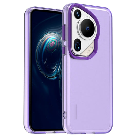 For Huawei Pura 70 Ultra Candy PC Hybrid TPU Shockproof Phone Case(Purple) - Huawei Cases by PMC Jewellery | Online Shopping South Africa | PMC Jewellery | Buy Now Pay Later Mobicred