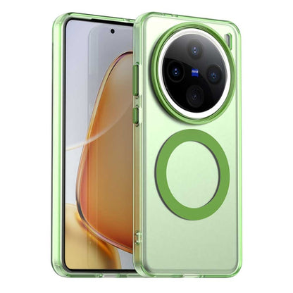 For vivo X200 Pro mini Candy Magsafe PC Hybrid TPU Phone Case(Green) - X200 Pro mini Cases by PMC Jewellery | Online Shopping South Africa | PMC Jewellery | Buy Now Pay Later Mobicred