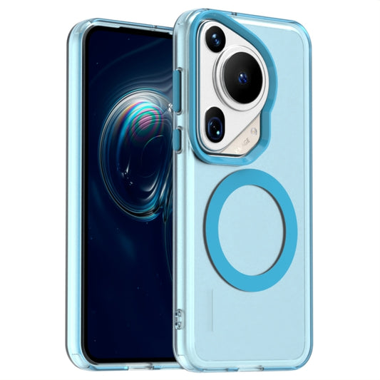 For Huawei Pura 70 Ultra Candy Magsafe PC Hybrid TPU Phone Case(Blue) - Huawei Cases by PMC Jewellery | Online Shopping South Africa | PMC Jewellery | Buy Now Pay Later Mobicred