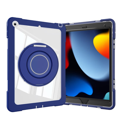 For iPad 10.2 2021 / 2020 / 2019 Crystal Armor PC Hybrid TPU Tablet Case(Dark Blue) - iPad 10.2 Cases by PMC Jewellery | Online Shopping South Africa | PMC Jewellery | Buy Now Pay Later Mobicred