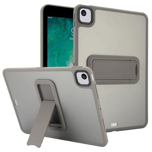 For iPad 9.7 inch 2018 / 2017 Skin Feel Holder PC Hybrid TPU Tablet Case(Grey) - iPad 9.7 (2018) & (2017) Cases by PMC Jewellery | Online Shopping South Africa | PMC Jewellery | Buy Now Pay Later Mobicred