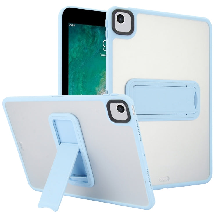 For iPad 9.7 inch 2018 / 2017 Skin Feel Holder PC Hybrid TPU Tablet Case(Light Blue) - iPad 9.7 (2018) & (2017) Cases by PMC Jewellery | Online Shopping South Africa | PMC Jewellery | Buy Now Pay Later Mobicred