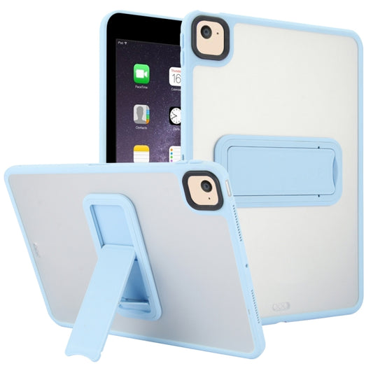 For iPad Air 2 9.7 Skin Feel Holder PC Hybrid TPU Tablet Case(Light Blue) - More iPad Cases by PMC Jewellery | Online Shopping South Africa | PMC Jewellery | Buy Now Pay Later Mobicred