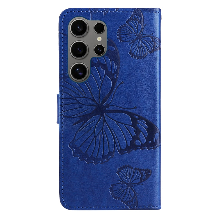For Samsung Galaxy S25 Ultra 5G 3D Butterfly Embossed Pattern Flip Leather Phone Case(Blue) - free shipping - PMC Jewellery - Order now!