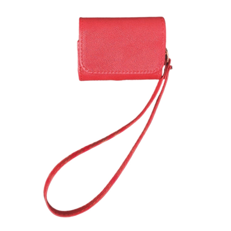 For AirPods Pro 2 Cowhide Texture PU Headset Shockproof Case(Red) - For AirPods Pro 2 by PMC Jewellery | Online Shopping South Africa | PMC Jewellery | Buy Now Pay Later Mobicred