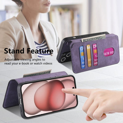 For iPhone 16 Plus CaseNeo MagSafe RFID Anti-theft Retro Leather Phone Case(Purple) - iPhone 16 Plus Cases by CaseNeo | Online Shopping South Africa | PMC Jewellery | Buy Now Pay Later Mobicred