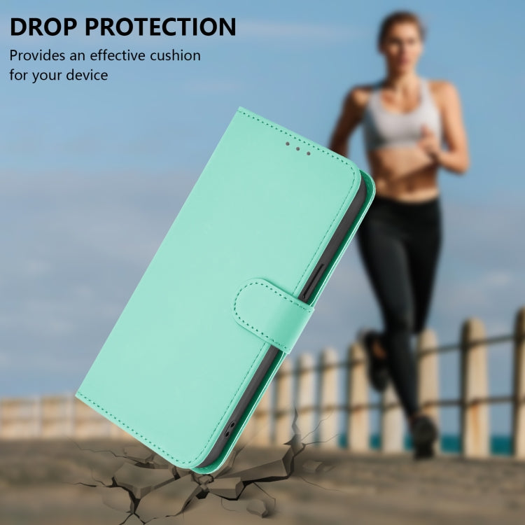 For Sony Xperia 1 VI 2024 Skin Feel Solid Color Leather Phone Case with Lanyard(Mint Green) - Sony Cases by PMC Jewellery | Online Shopping South Africa | PMC Jewellery | Buy Now Pay Later Mobicred