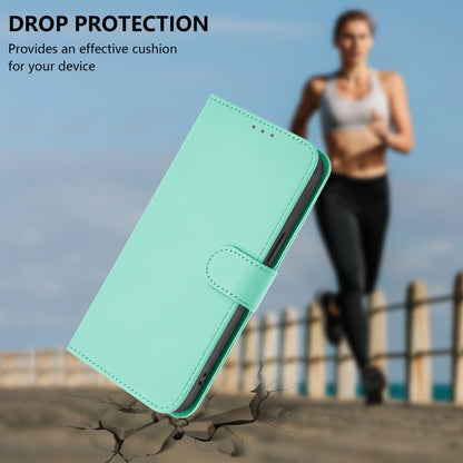 For Sony Xperia 5 VI 2024 Skin Feel Solid Color Leather Phone Case with Lanyard(Mint Green) - Sony Cases by PMC Jewellery | Online Shopping South Africa | PMC Jewellery | Buy Now Pay Later Mobicred