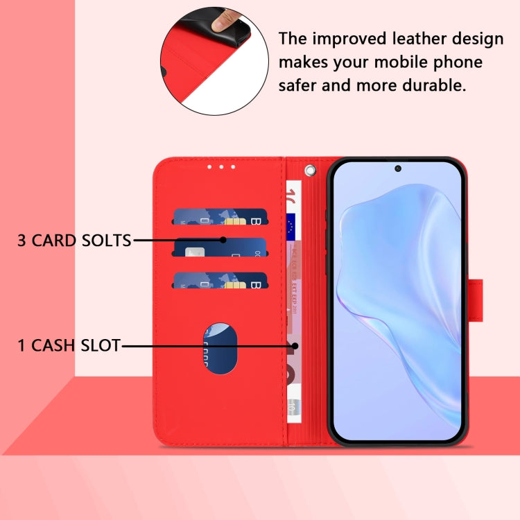 For Ulefone Note 18 Ultra Skin Feel Solid Color Leather Phone Case with Lanyard(Red) - Ulefone Cases by PMC Jewellery | Online Shopping South Africa | PMC Jewellery | Buy Now Pay Later Mobicred