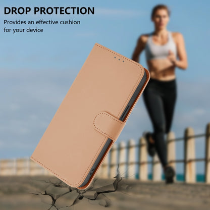 For Motorola Edge 5G 2024 Skin Feel Solid Color Leather Phone Case with Lanyard(Nude) - Motorola Cases by PMC Jewellery | Online Shopping South Africa | PMC Jewellery | Buy Now Pay Later Mobicred