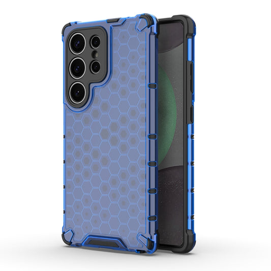 For Samsung Galaxy S25 Ultra 5G Honeycomb Shockproof Phone Case(Blue) - Galaxy S25 Ultra 5G Cases by PMC Jewellery | Online Shopping South Africa | PMC Jewellery | Buy Now Pay Later Mobicred