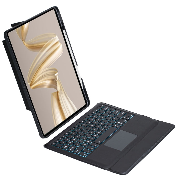 For Huawei MatePad Pro 12.2 2024 Detachable Backlit Bluetooth Keyboard Leather Case with Touchpad(Black) - Huawei Keyboard by PMC Jewellery | Online Shopping South Africa | PMC Jewellery | Buy Now Pay Later Mobicred