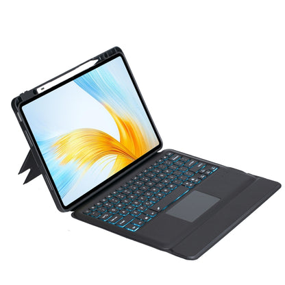 For Honor MagicPad 13 Detachable Backlit Bluetooth Keyboard Leather Case with Touchpad(Black) - Huawei Keyboard by PMC Jewellery | Online Shopping South Africa | PMC Jewellery | Buy Now Pay Later Mobicred