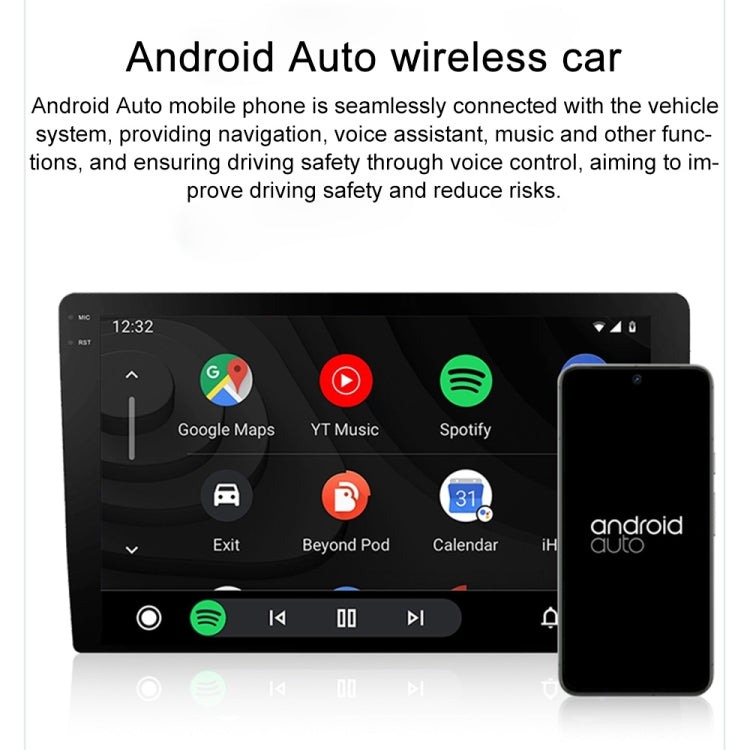 CarPlay and Android Auto Wireless Car Connectivity Box, Specification: Round(Black) - Bluetooth Adapters by PMC Jewellery | Online Shopping South Africa | PMC Jewellery | Buy Now Pay Later Mobicred