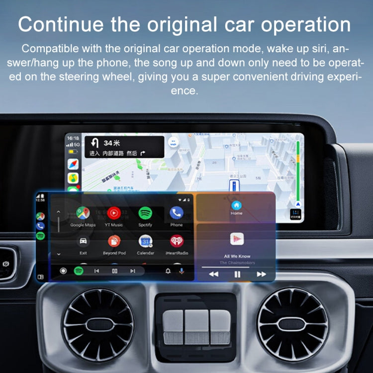 CarPlay and Android Auto Dual Interface Wireless Car Connectivity Box, Length:20cm(Black) - free shipping - PMC Jewellery - Order now!