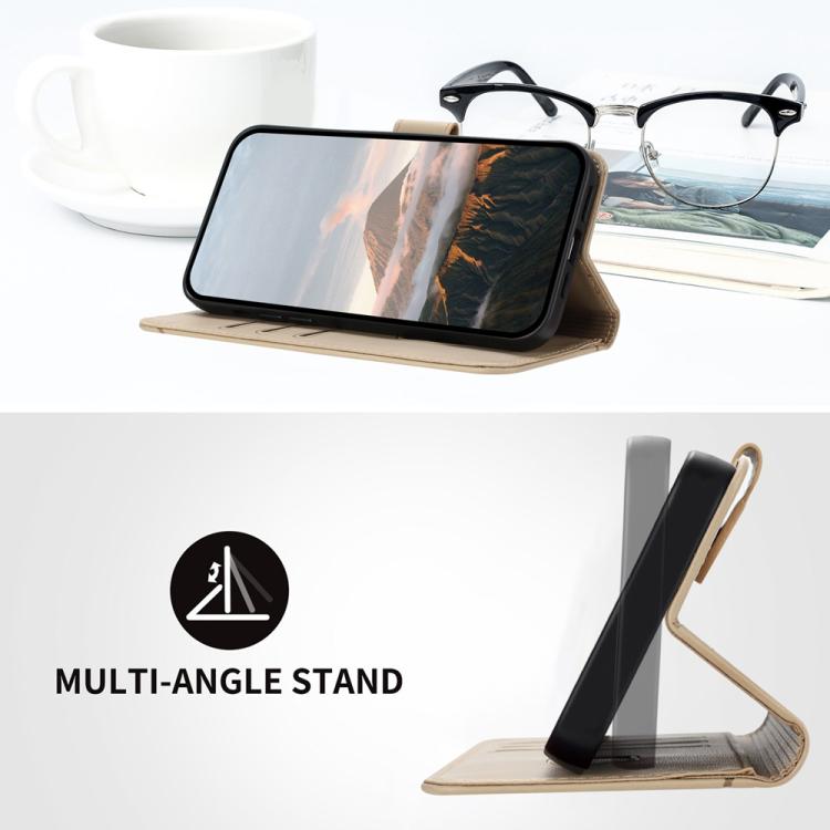 For iPhone 17 Air Triangle Pattern Buckle Clasp Leather Phone Case(Gold) - free shipping - PMc TechLife - Order now!