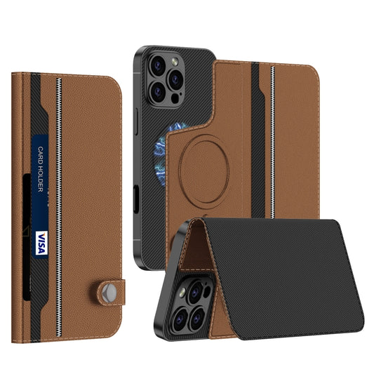 For iPhone 16 Pro Max GKK Detachable Flip Leather MagSafe Phone Case(Brown) - iPhone 16 Pro Max Cases by GKK | Online Shopping South Africa | PMC Jewellery | Buy Now Pay Later Mobicred