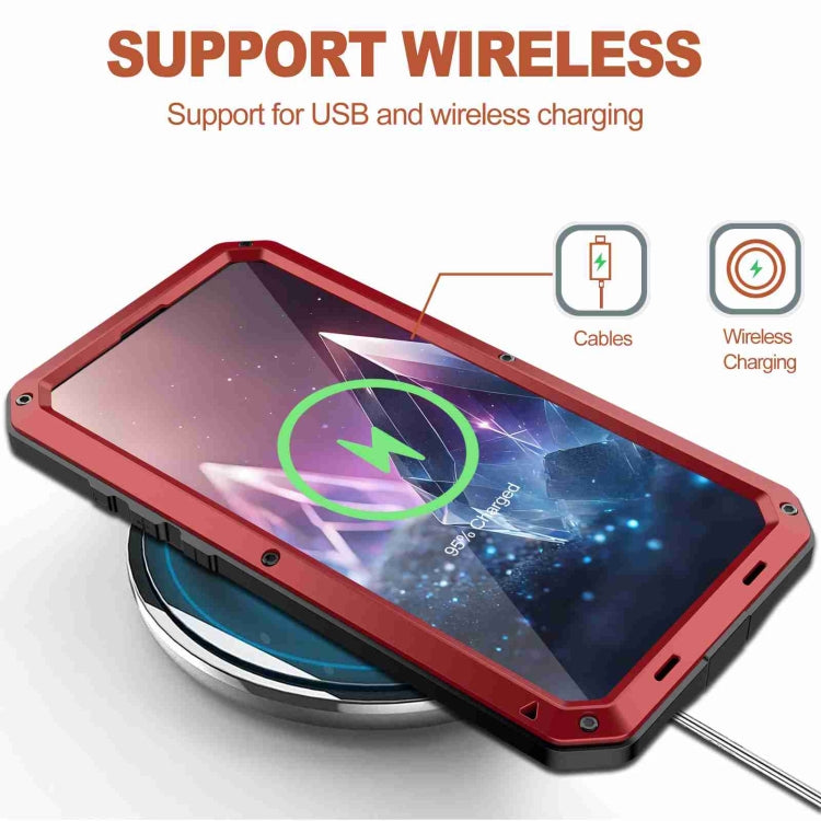 For iPhone 16 Plus RedPepper Triple-proof Metal Phone Case(Red) - free shipping - PMC Jewellery - Order now!
