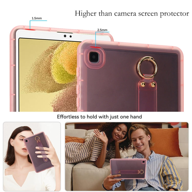 For Samsung Galaxy Tab S9 / S8 / S7 Wristband Holder PC Hybrid TPU Soft Tablet Case(Pink) - Galaxy Tab S9 Cases by PMC Jewellery | Online Shopping South Africa | PMC Jewellery | Buy Now Pay Later Mobicred