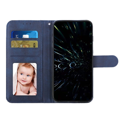 For Samsung Galaxy S25+ / S24+ 5G Stitching Calf Texture Buckle Leather Phone Case(Blue) - Galaxy S25+ 5G Cases by PMC Jewellery | Online Shopping South Africa | PMC Jewellery | Buy Now Pay Later Mobicred